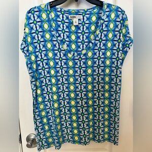 White House Black Market Geometric Print Top